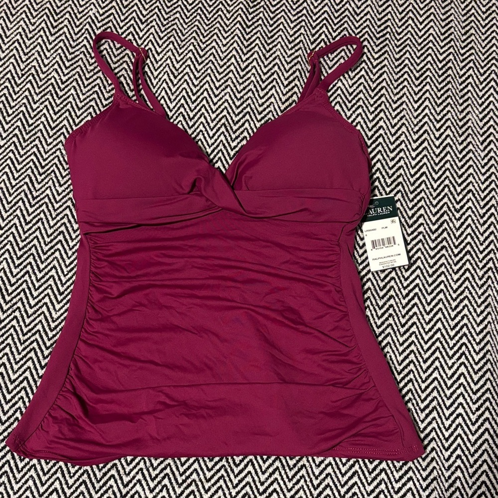 Lauren Ralph Lauren Plum One Piece Swimsuit